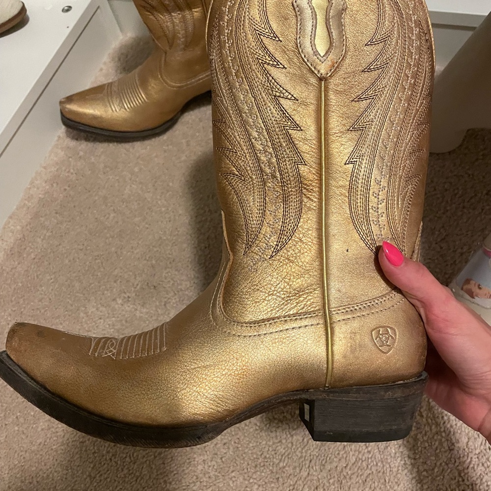 Gold Ariat Boots - Picture 3 of 7
